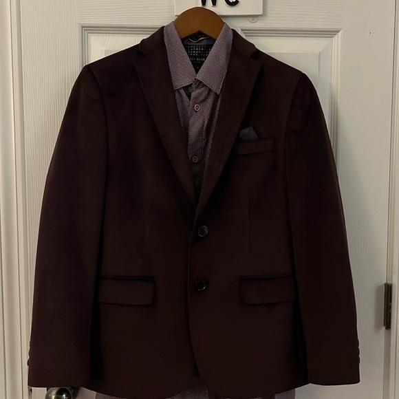 LAUREN RALPH LAUREN VELVET BLAZER WITH FAUX POCKET SQUARE - Picture 1 of 6